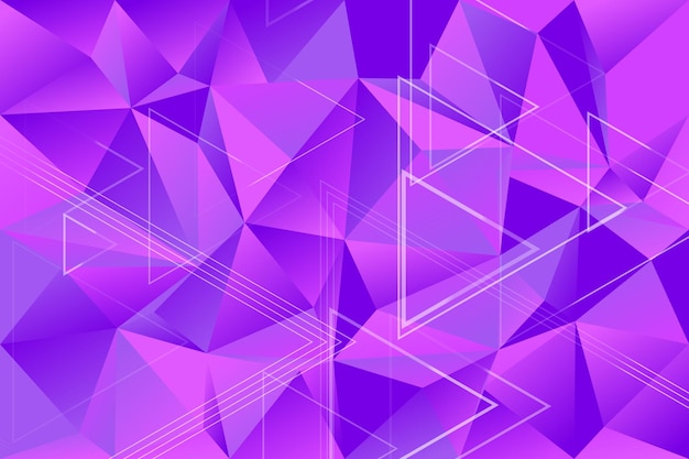 Vector random geometrical gradient triangle mosaic web background