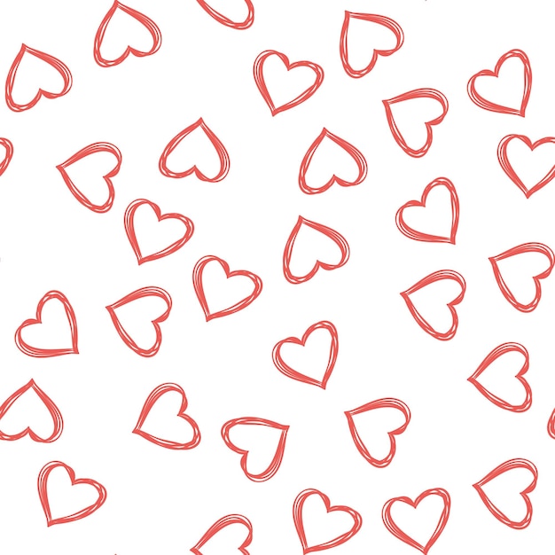 Random hearts pattern. valentines day background for holiday template. creative and luxury style illustration