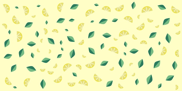 Random lemon sllice pattern design