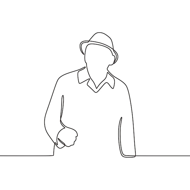 random people line art vector