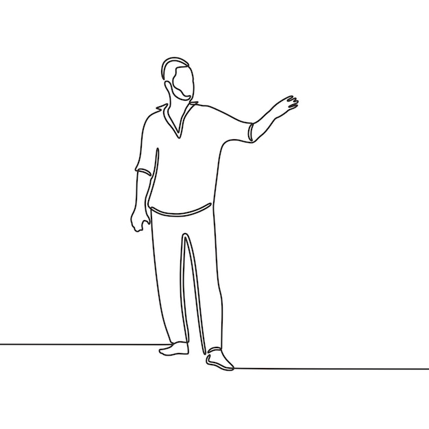 random people line art vector