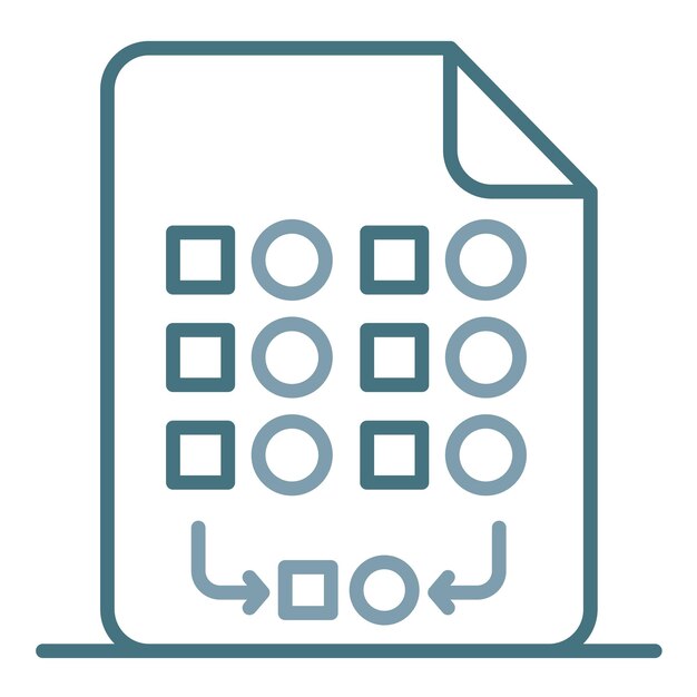Random Sampling Flat Illustration