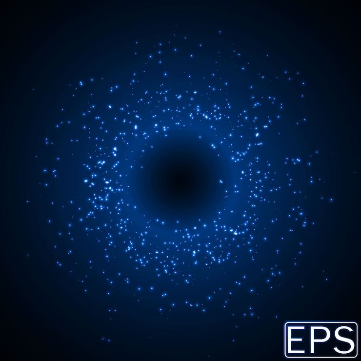 Vector random sized energy beams. blue version.