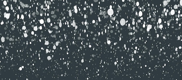 Random snowfall dots winter background Christmas photo overlay with bokeh effect Falling snow