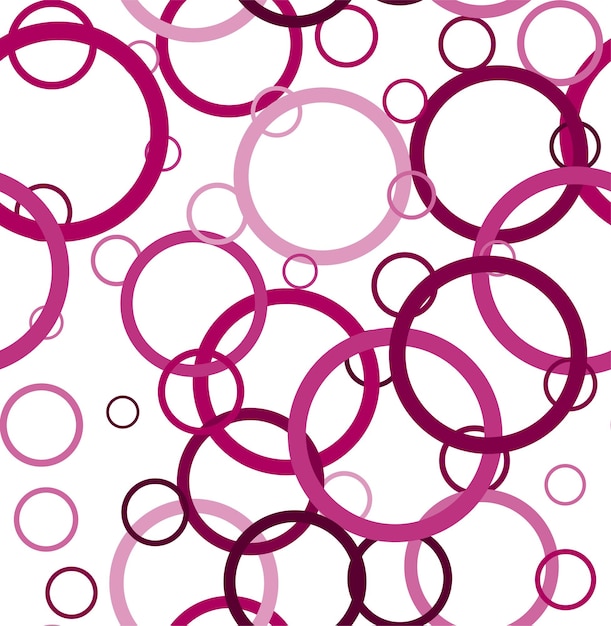 Random vector seamless pattern in circles.