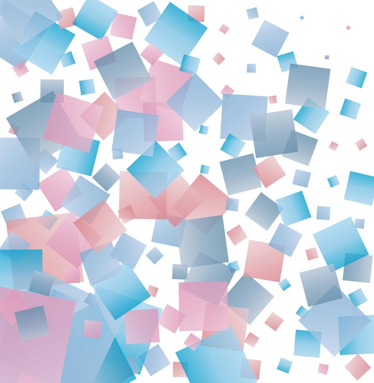 Vector random vector seamless pattern in squares.
