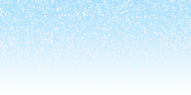 ランダムな白い点のクリスマスの背景。夜空の背景に微妙な空飛ぶ雪のフレークと星。愛らしい冬のシルバースノーフレークオーバーレイテンプレート。ゴージャスなベクトルイラスト。