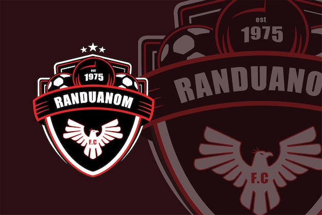 Logo dell'illustrazione della squadra di calcio randuanom