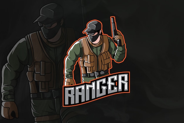 Vector ranger army esport logo