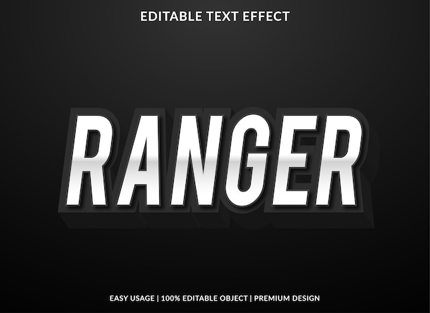 Effetto testo ranger senza font