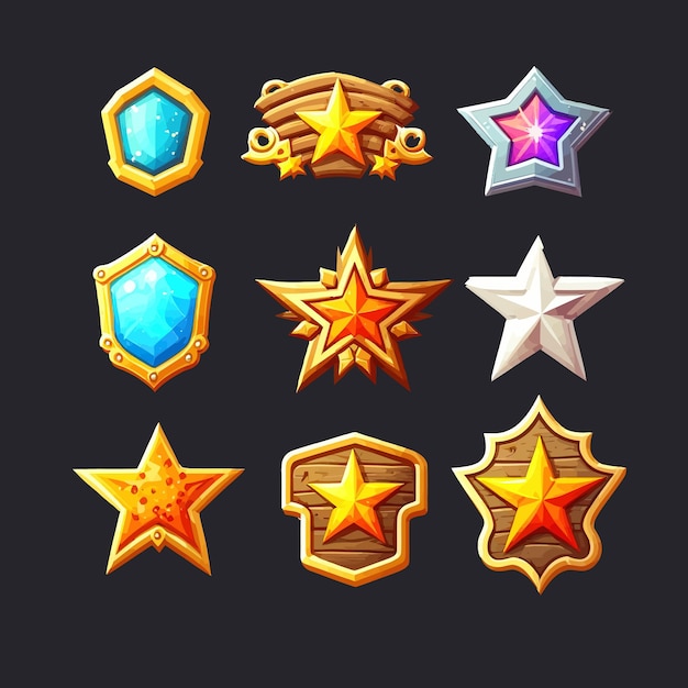 Vector rank frames, ui-game grenst aan evolutieframes voor rpg-game-avatars, game ui ux moderne elementen.