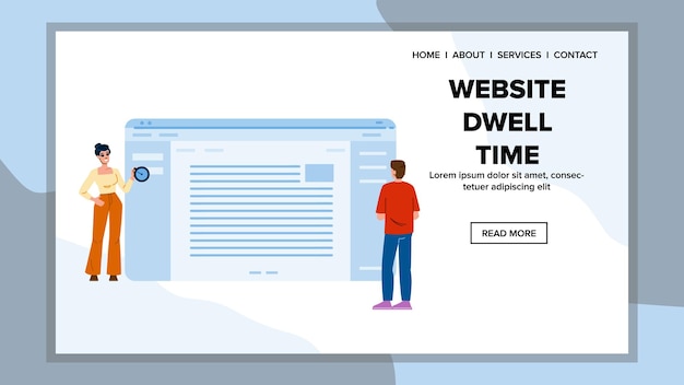 Rank websie dwell tijd vector