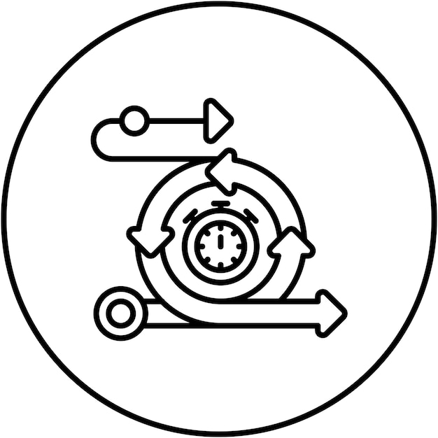 급속한 배포 아이콘 터 이미지는 Agile에 사용할 수 있습니다.