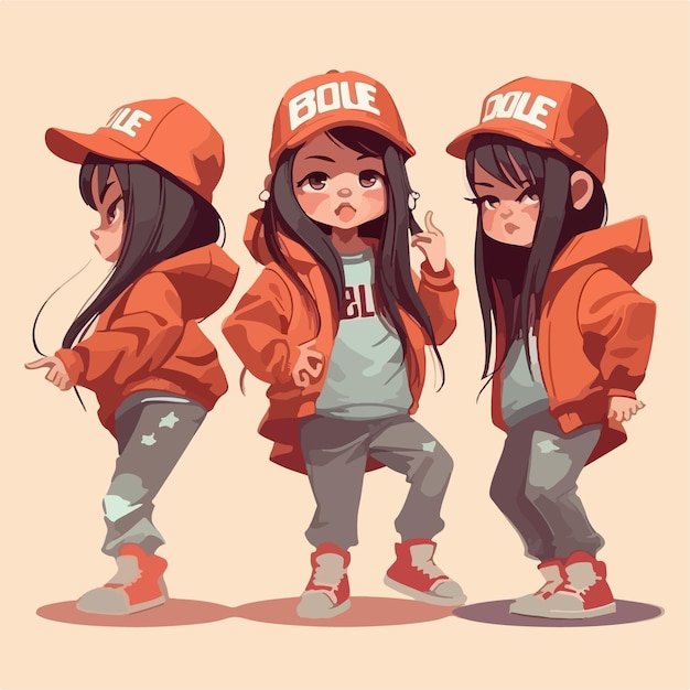 Kawaii pose KAIartloops - Illustrations ART street