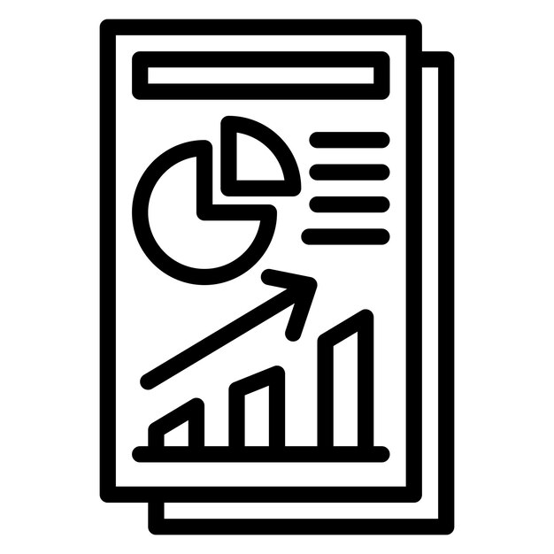 Rapportage icoon vector afbeelding Kan worden gebruikt voor Business Onboarding