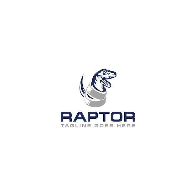 Дизайн логотипа raptor и стали