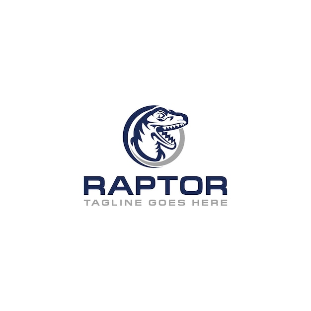 Raptor creatief logo tekenontwerp