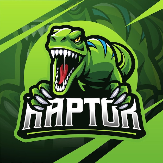 Raptor esport 마스코트 로고 디자인