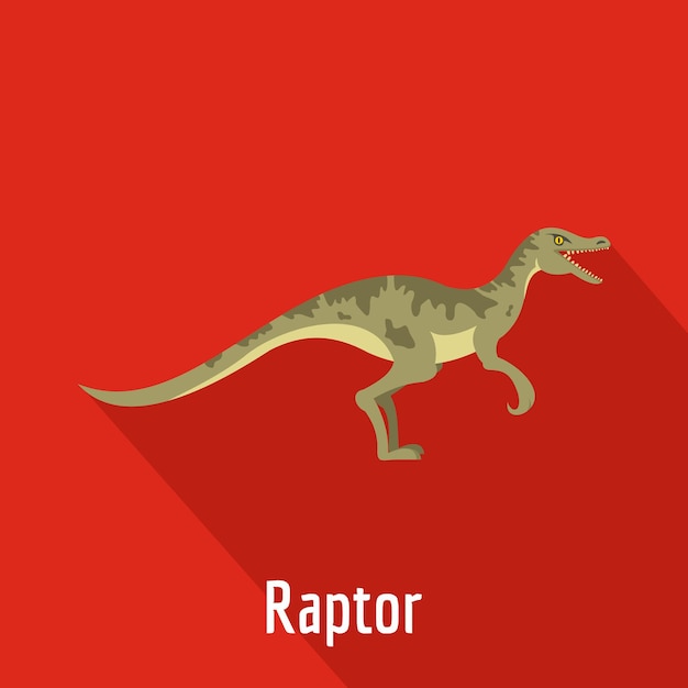 Raptor icon Flat illustration of raptor vector icon for web