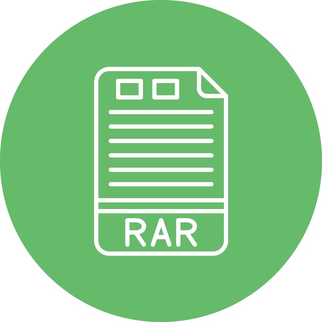 rar icon vector image can be used for file formats