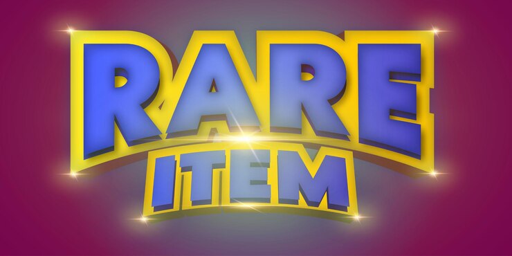 वेक्टर rare game editable text effect vector