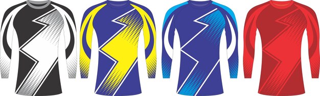 Rash guard shirt design mock up