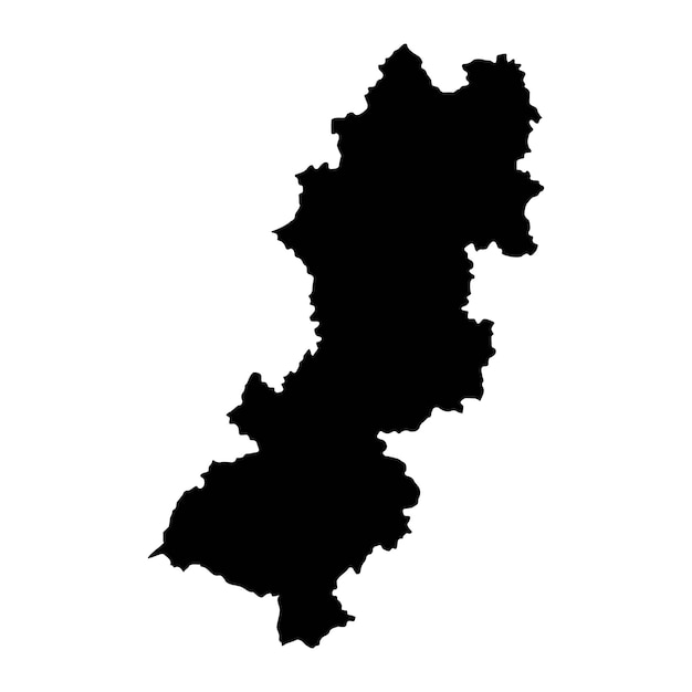 raska district map administrative district of serbia vector illustration