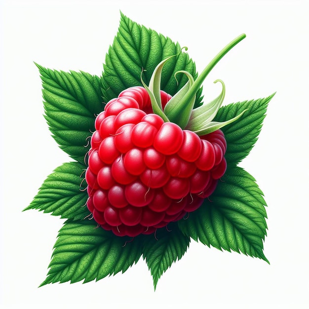 Raspberry fruit vector illustratie beeld behang pictogram avatar emoji