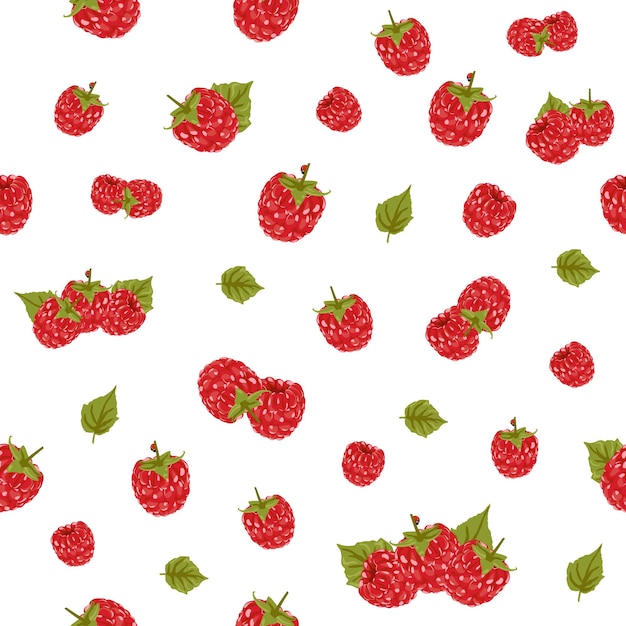 Raspberry naadloos patroon Red Berry Digital Paper Scrapbook Paper Achtergrondontwerp voor product