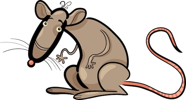 Vector rat cartoon character