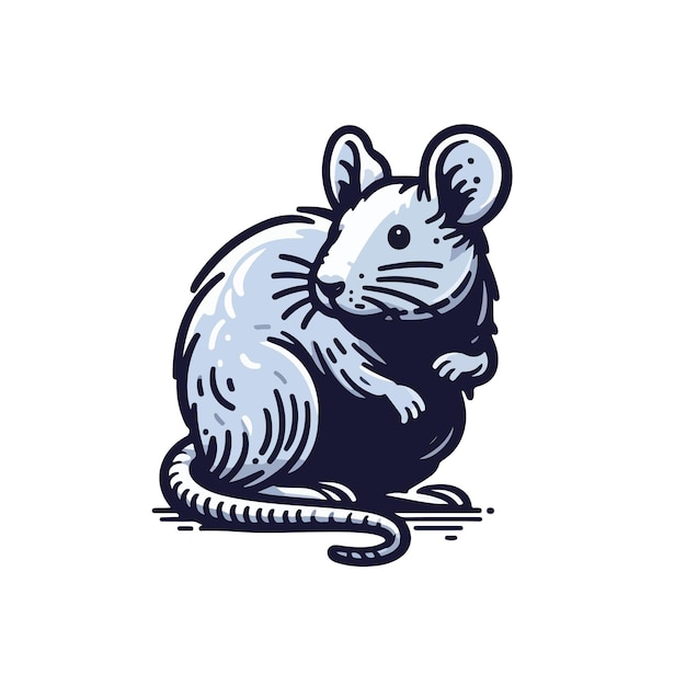 Vector rat cartoon illustratie ai gegenereerde afbeelding