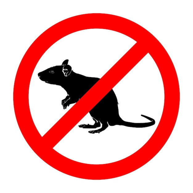 Vector rat gevangen in kleverige lijmvallenillustratie van een tekenfilmmuisvectorzwart silhouet van een rat