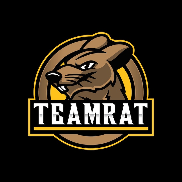 Rat mascotte logo