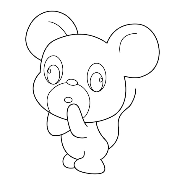 Rat schets vector cartoon ontwerp op witte achtergrond