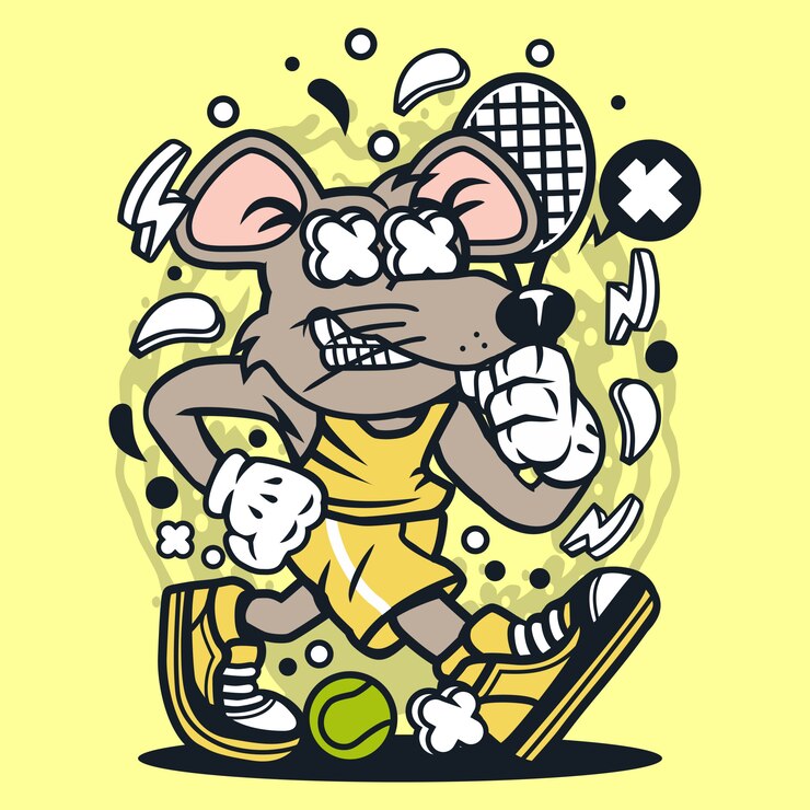 Rat Tennis Player
