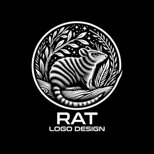 Vector rat vector logo design