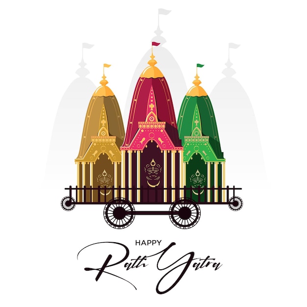 Rath yatra banner ontwerpsjabloon