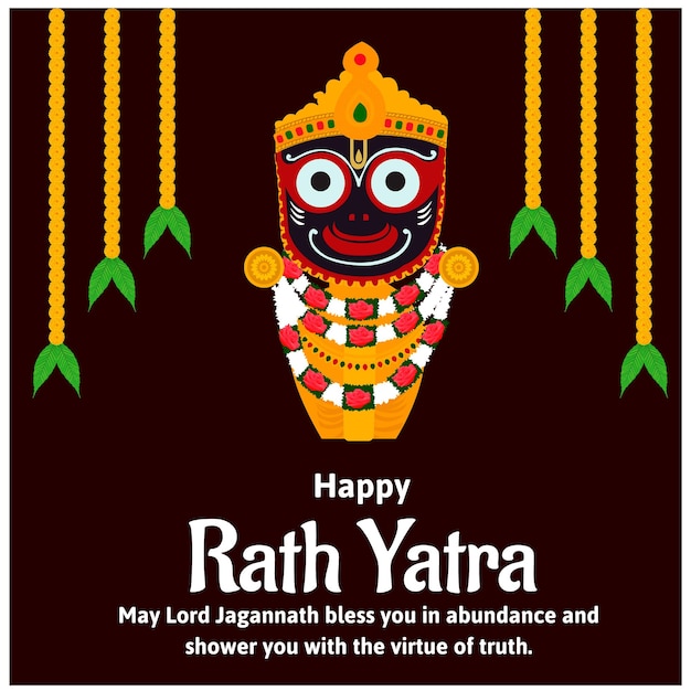 Ratha Yatra 인디언 축제 축하 Lord Jagannath Puri Odisha God Rathyatra Chariot Festival