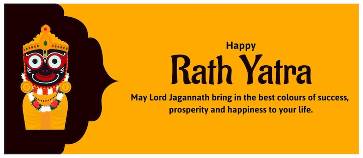 वेक्टर रथ यात्रा भारतीय त्योहार उत्सव भगवान जगन्नाथ पुरी ओडिशा गॉड रथयात्रा चैरियट फेस्टिवल