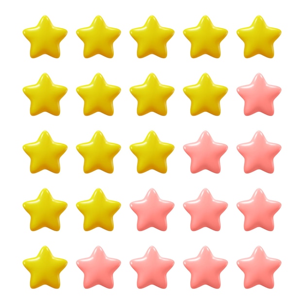 Rating or ranking golden star review