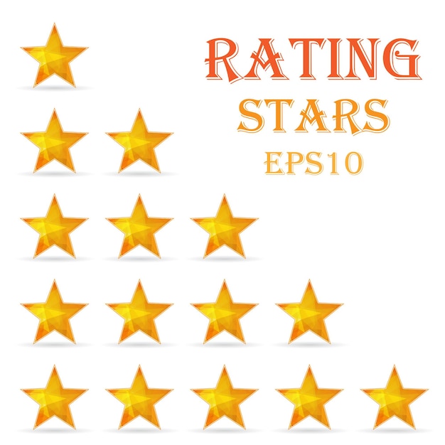 Rating stars background