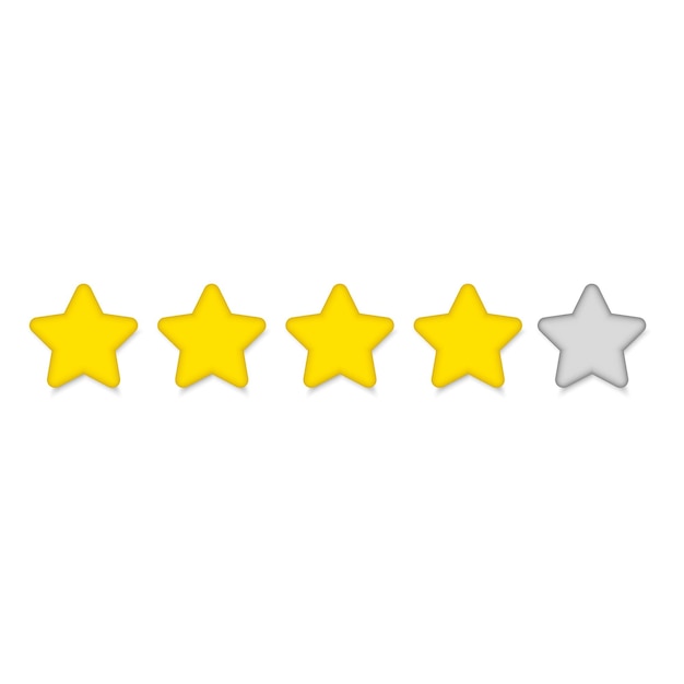 Rating stars icon for review productinternet website and mobile application