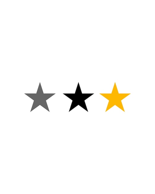 Rating stars icon vector