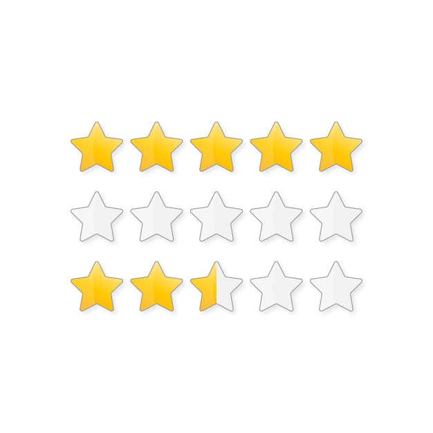 Rating Stars Vector Design