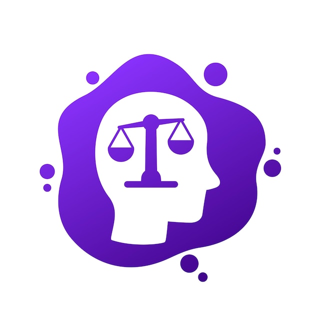 Rationaliteit rationeel denken icoon vector