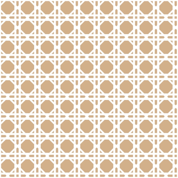 Vector rattan cane seamless pattern