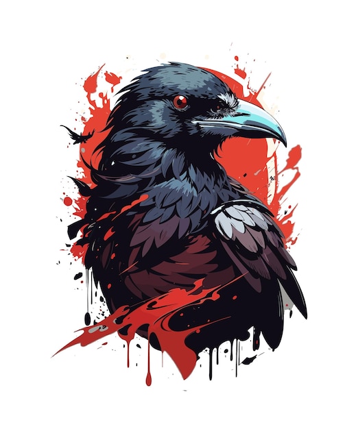 воронский рисунок с брызгами красной краски