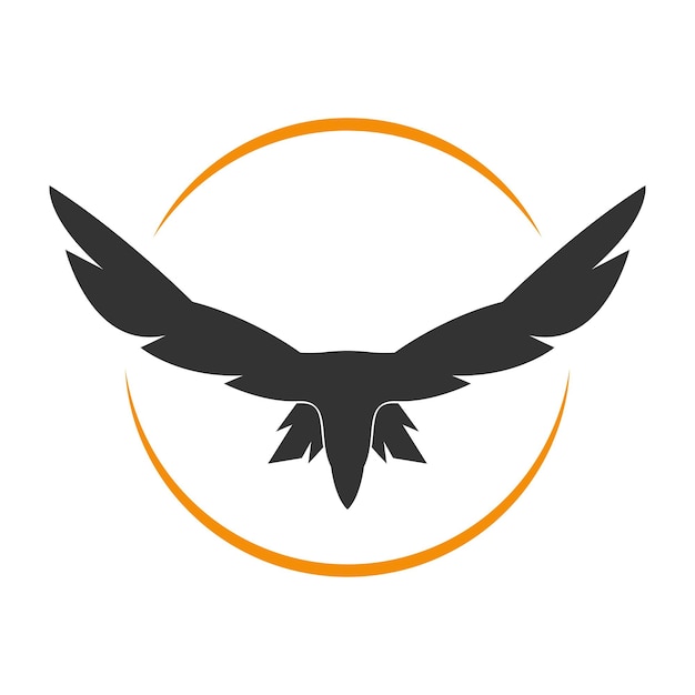 Premium Vector | Raven logo icon design illustration