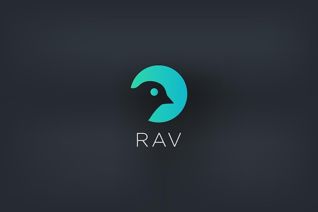 Raven and moon logo