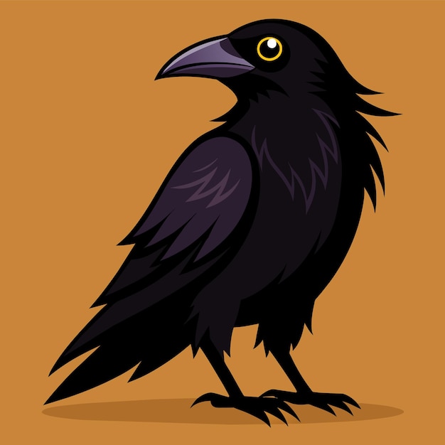 Vector raven vector illustration